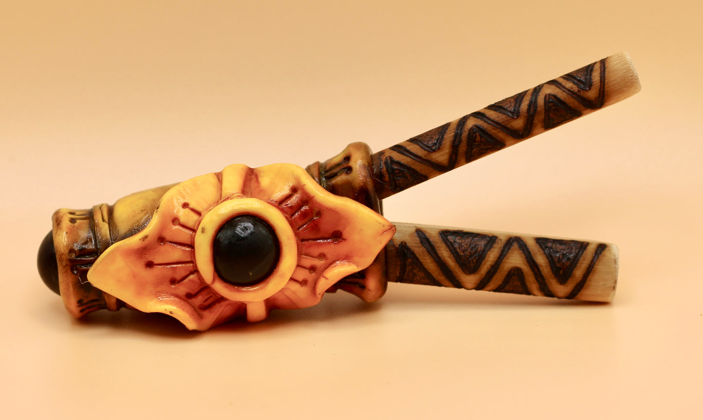 Orange flower Kuripe Huni Kuin