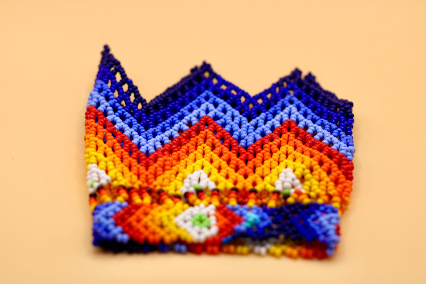 Huni Kuin Beaded Bracelets Blue / Red / Orange / White & Yellow