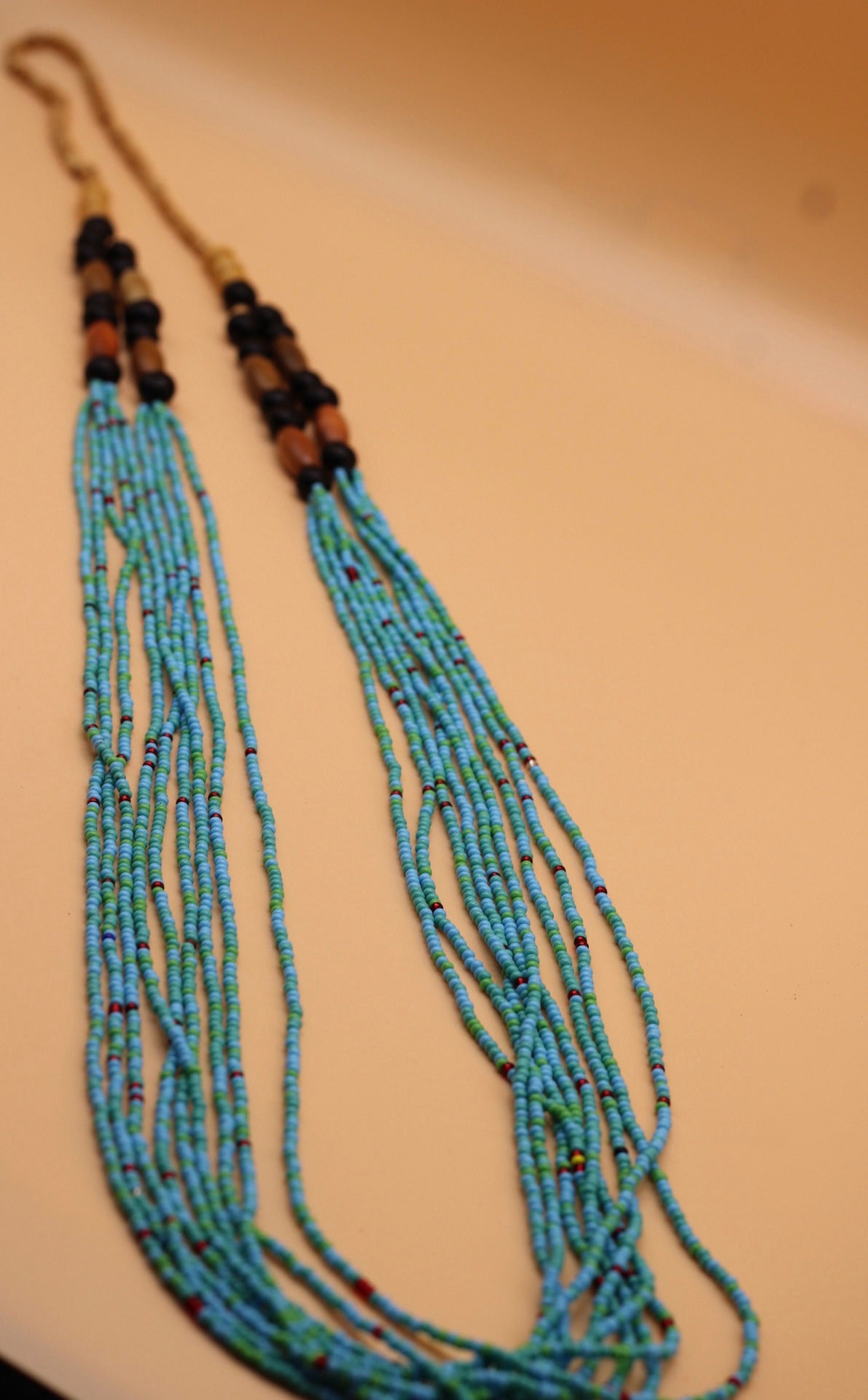 Huni Kuin Blue bead & Seeds Necklace